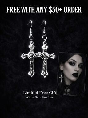 FREE WITH $50+ PURCHASE!!! NWOT Crucifix Earrings Handmade